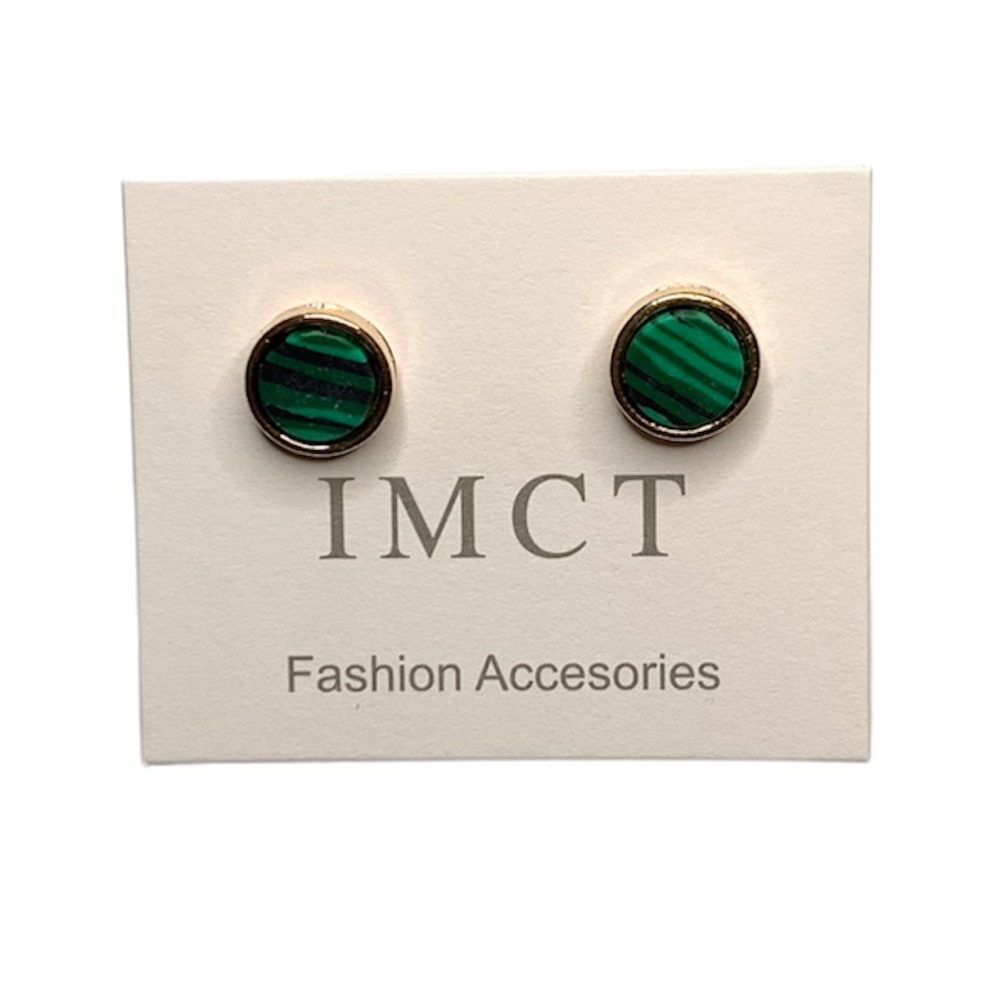 New Green Gemstone Earrings